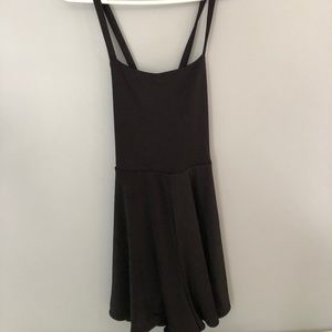 NWT UO Silence + Noise Black Cross Straps Romper